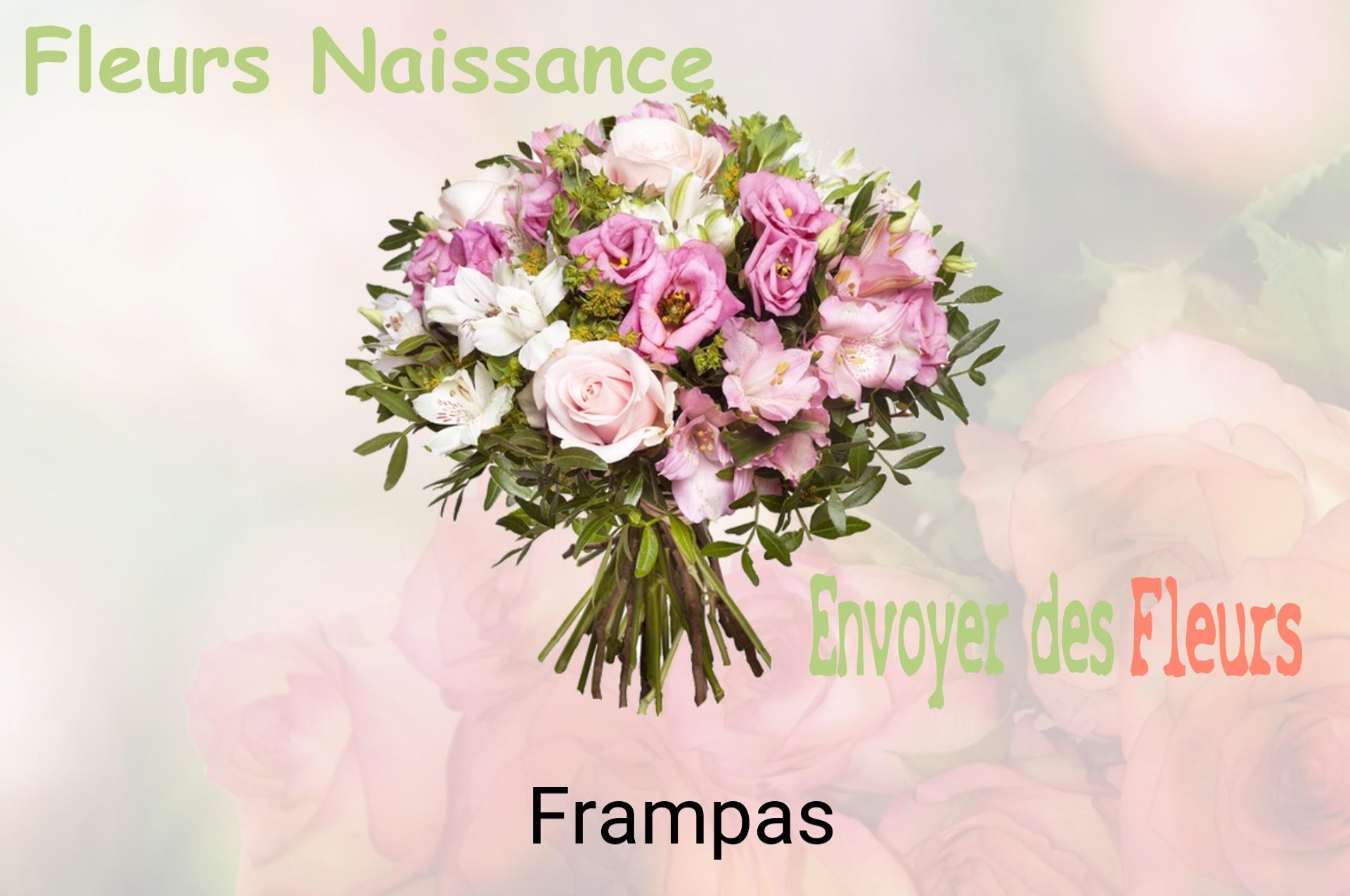 Bouquet de fleurs de naissance livré à Frampas