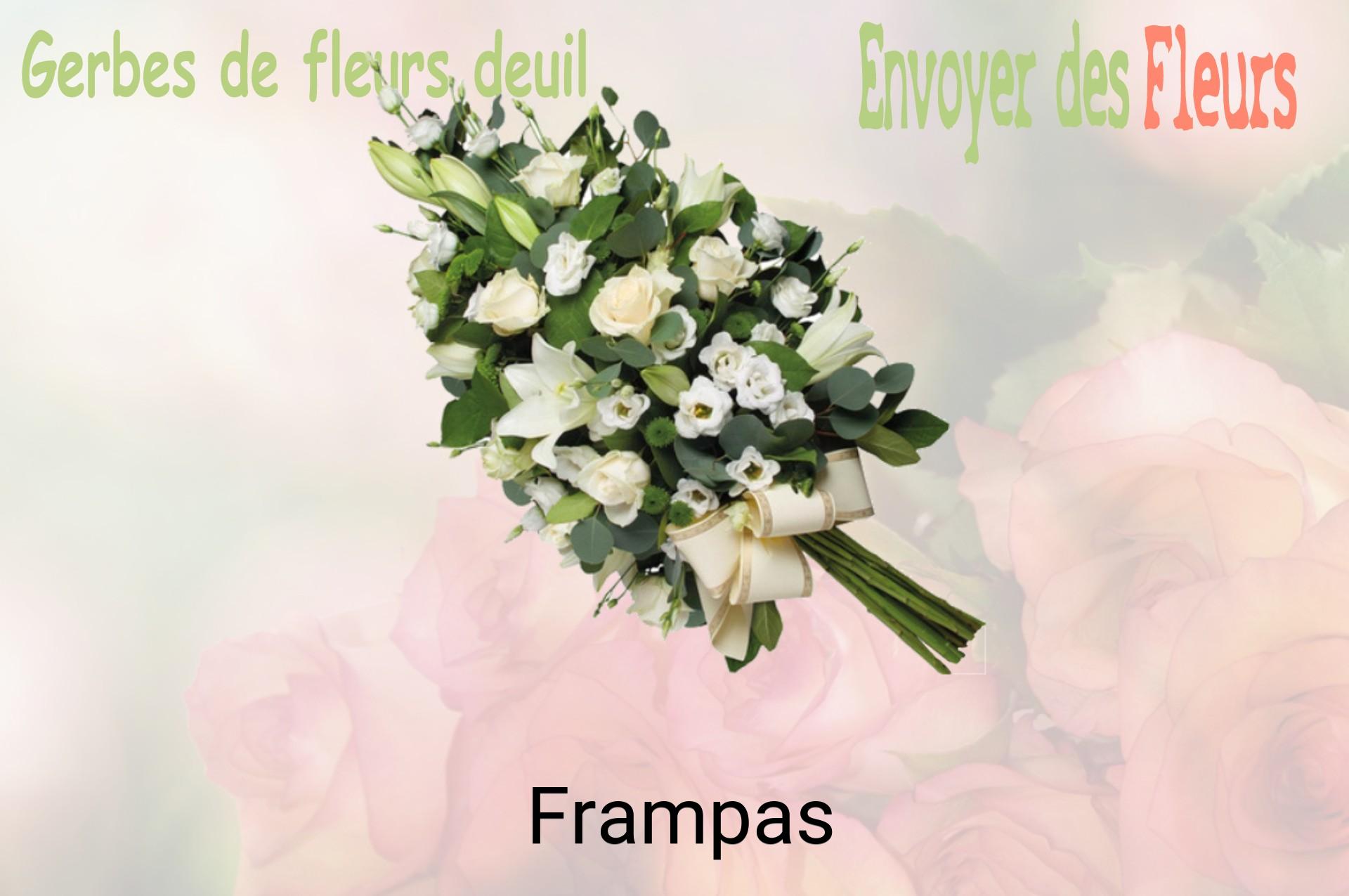 Gerbe de fleurs de deuil livrée à Frampas